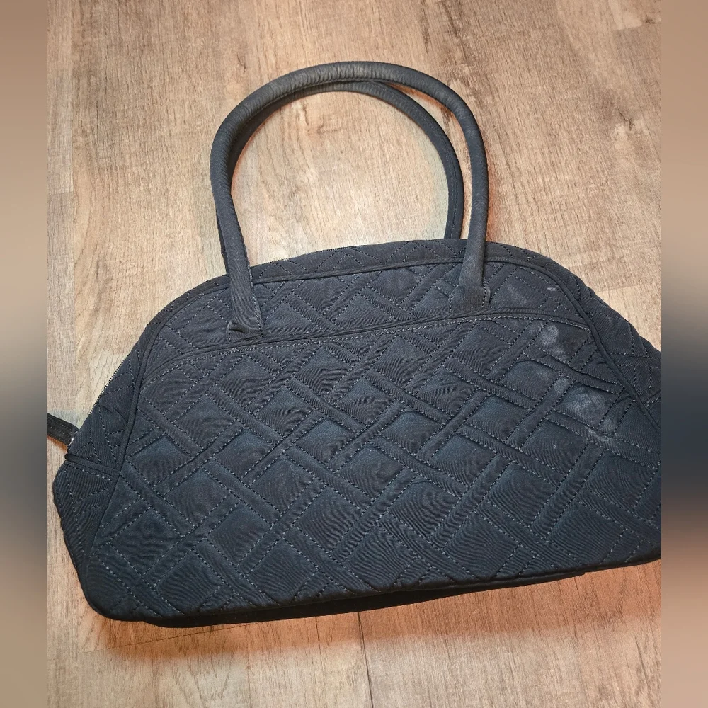 Vera Bradley Black Quilted‎ Satchel